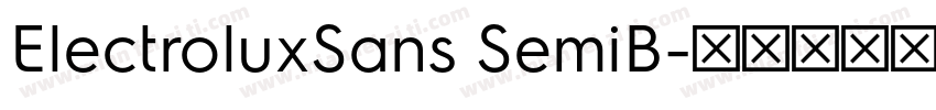 ElectroluxSans SemiB字体转换